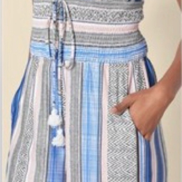 VENUS Multicolor Striped Halter Jumpsuit - Picture 2 of 8